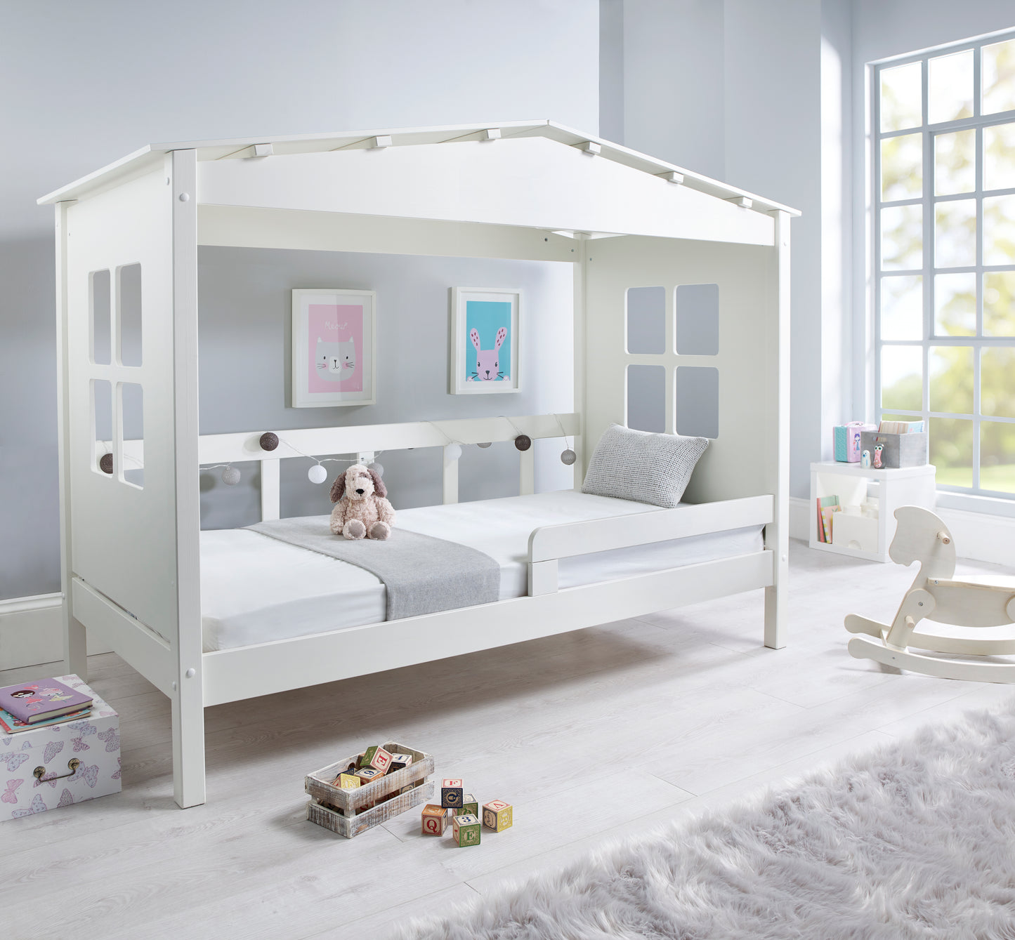 Mento White Wooden Treehouse Child Bed