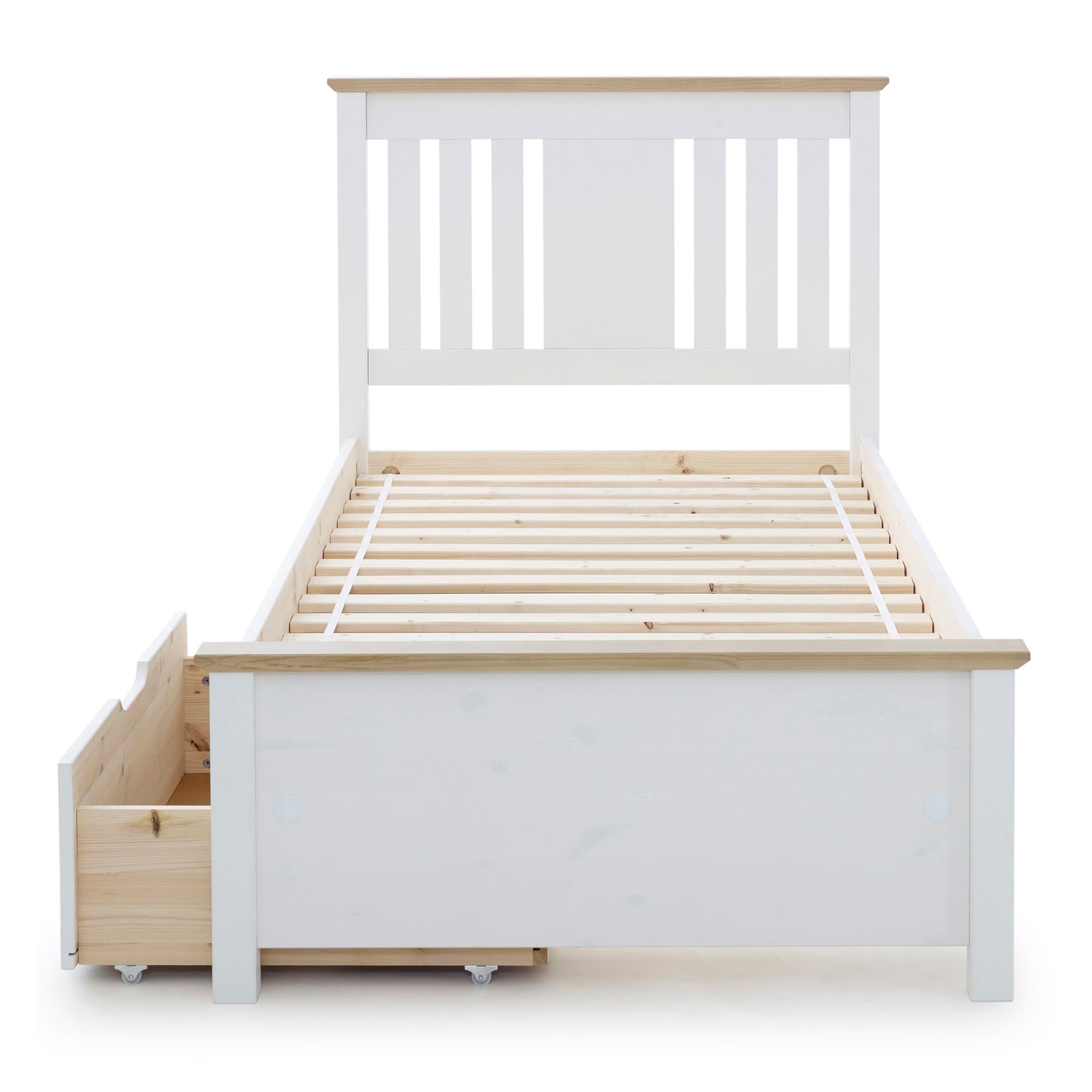 Kid Bed Chester White Solo - Single 190cm x 90 cm (6'3" x 3') White