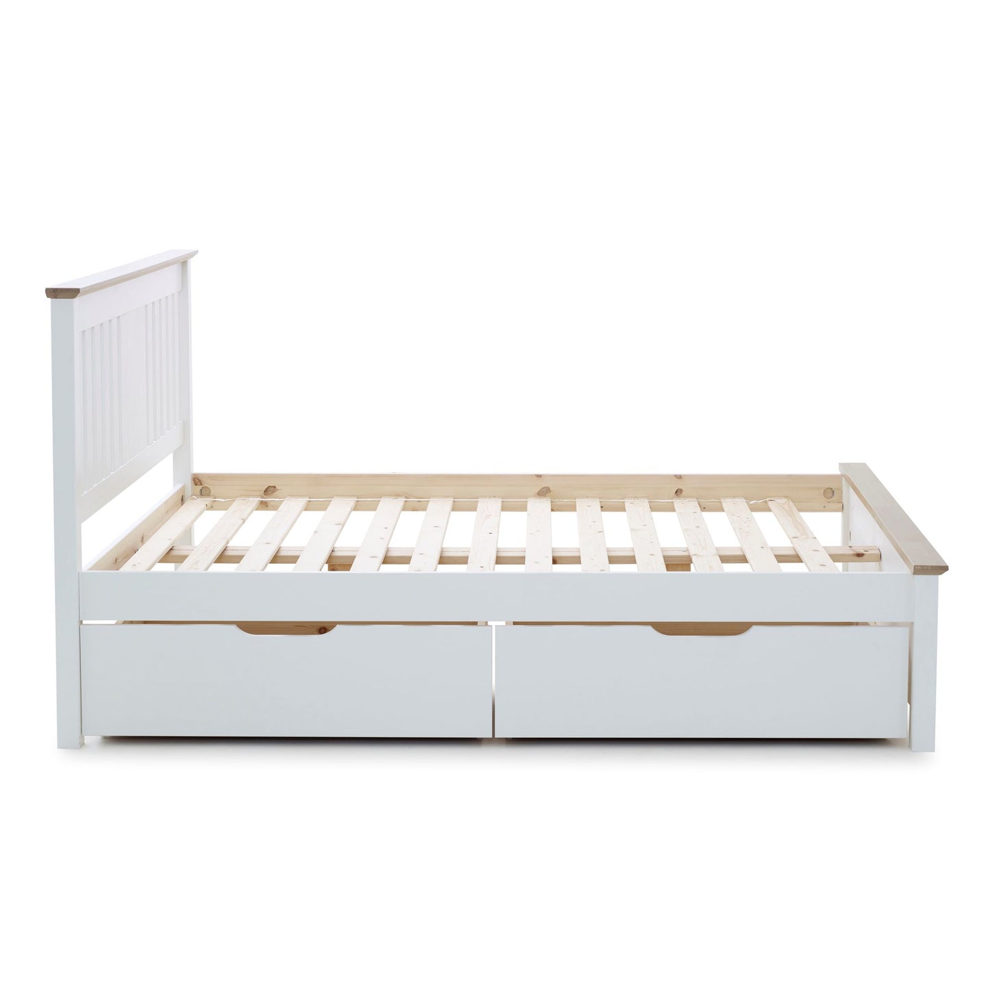 Chester bed with storage 4 drawers (white)