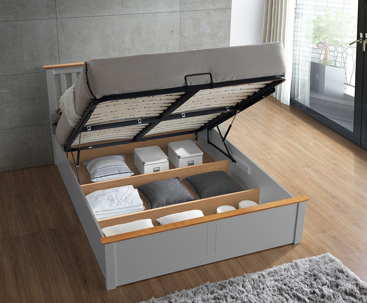 Malmo Wooden Ottoman Bed