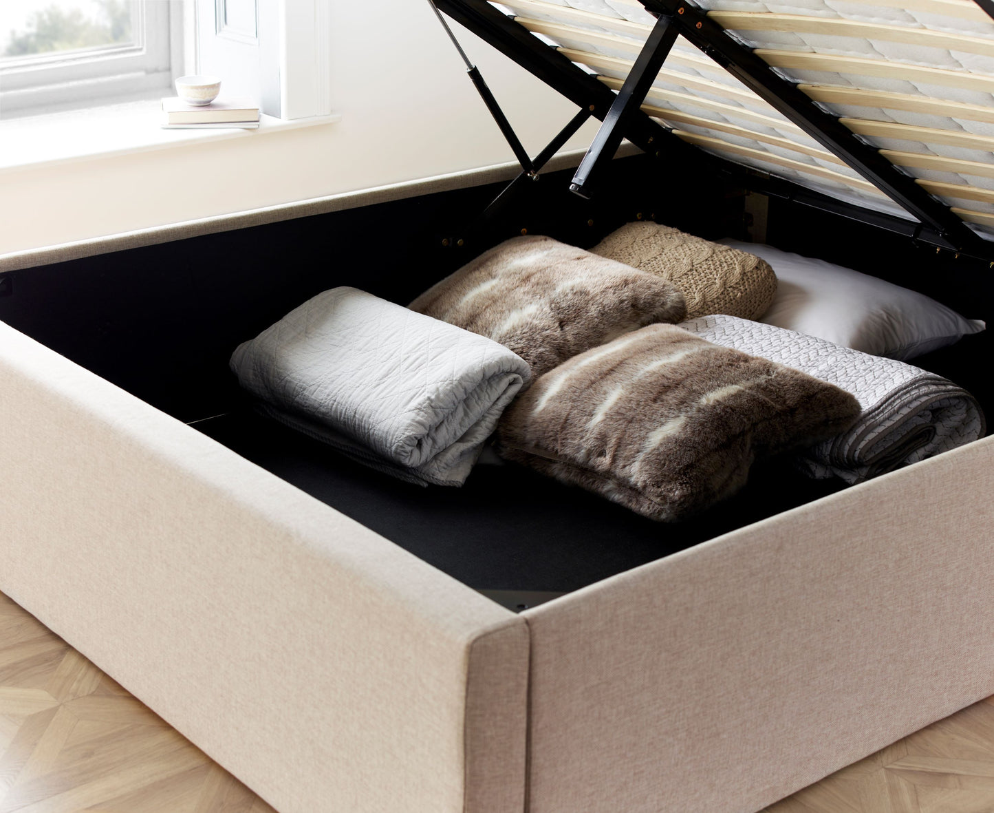 Wilson Fabric Ottoman Bed