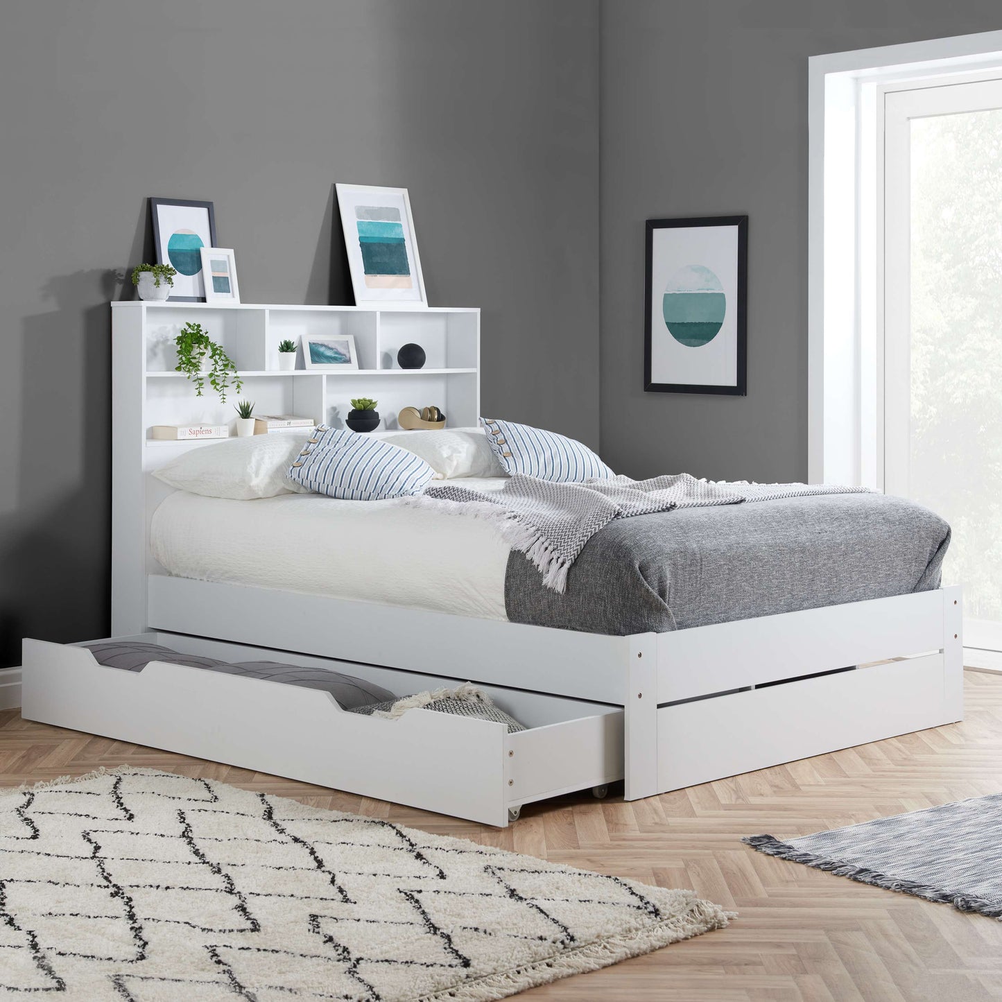 ALFIE Storage Bed White