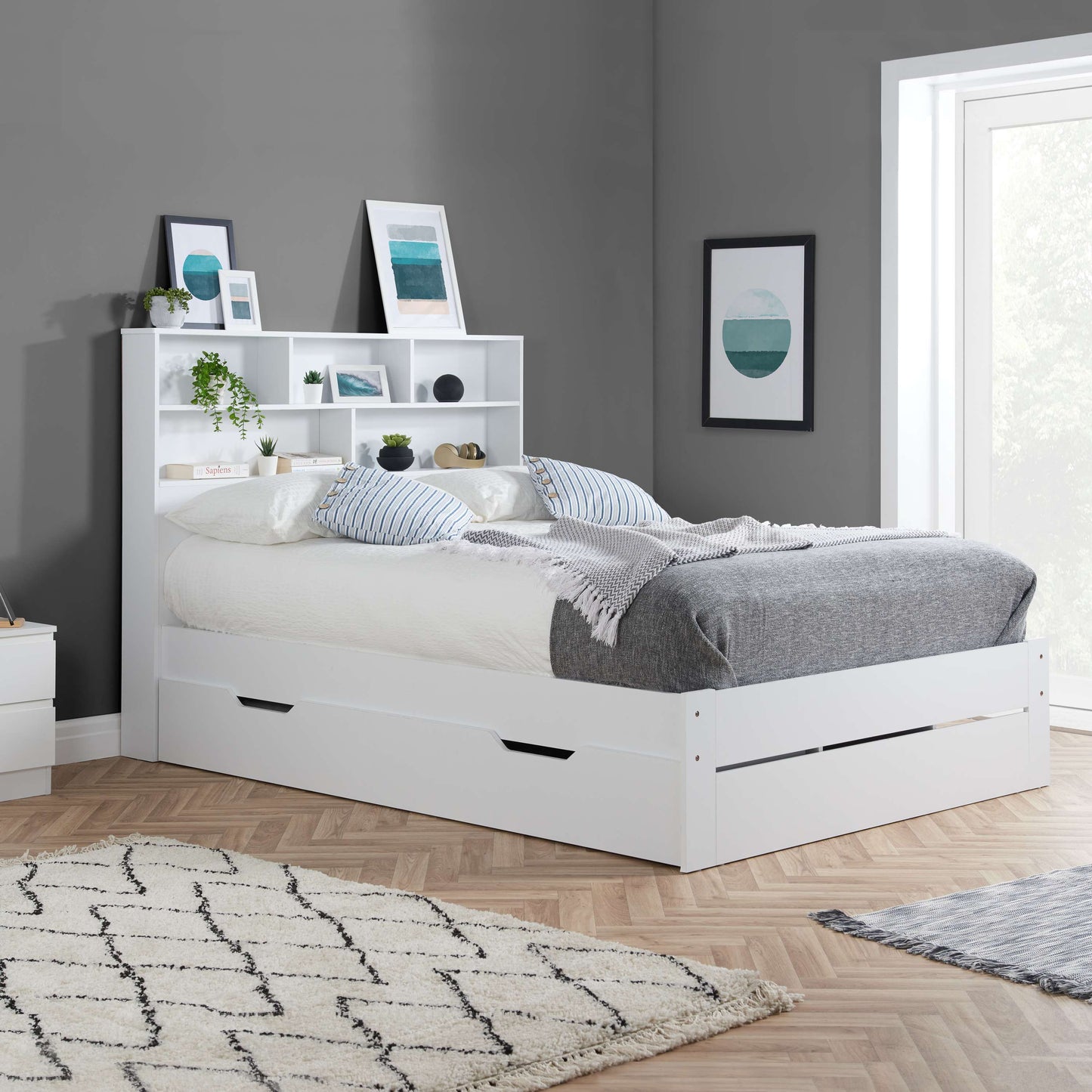 ALFIE Storage Bed White