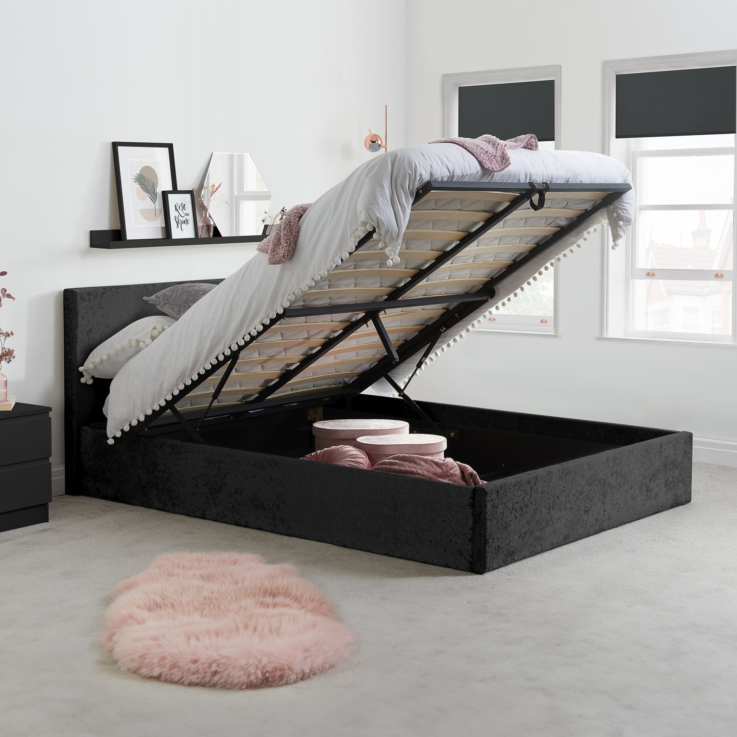 BERLIN Ottoman Fabric Bed