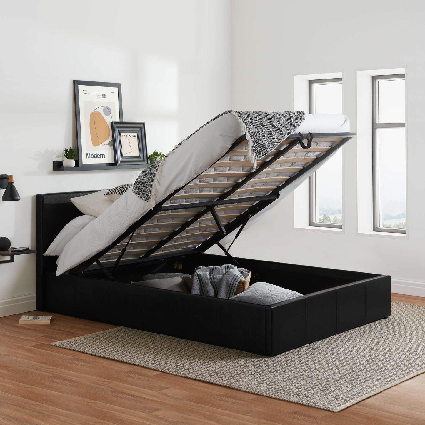 BERLIN Ottoman Faux Leather Bed