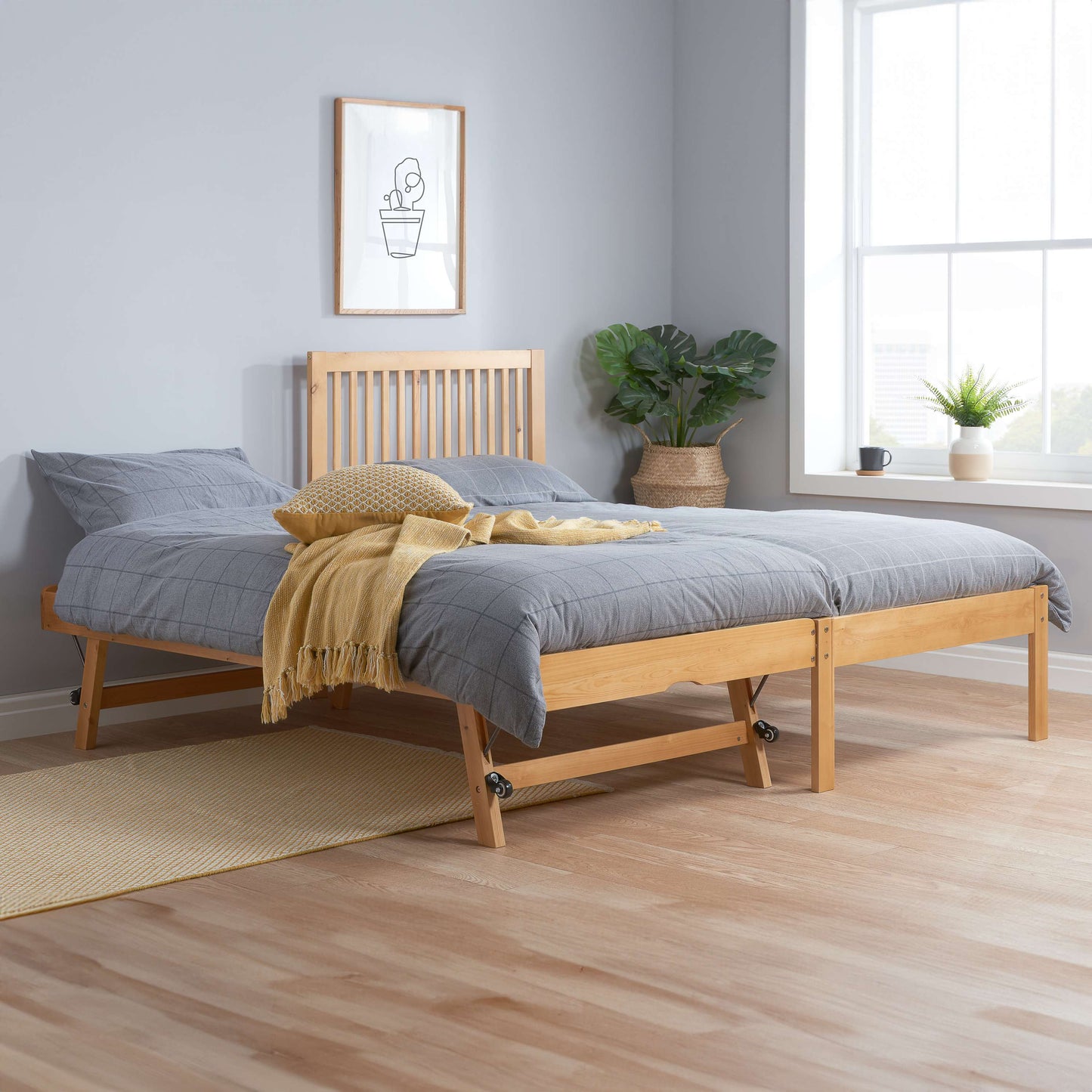 BUXTON Guest Bed - Honey Pine