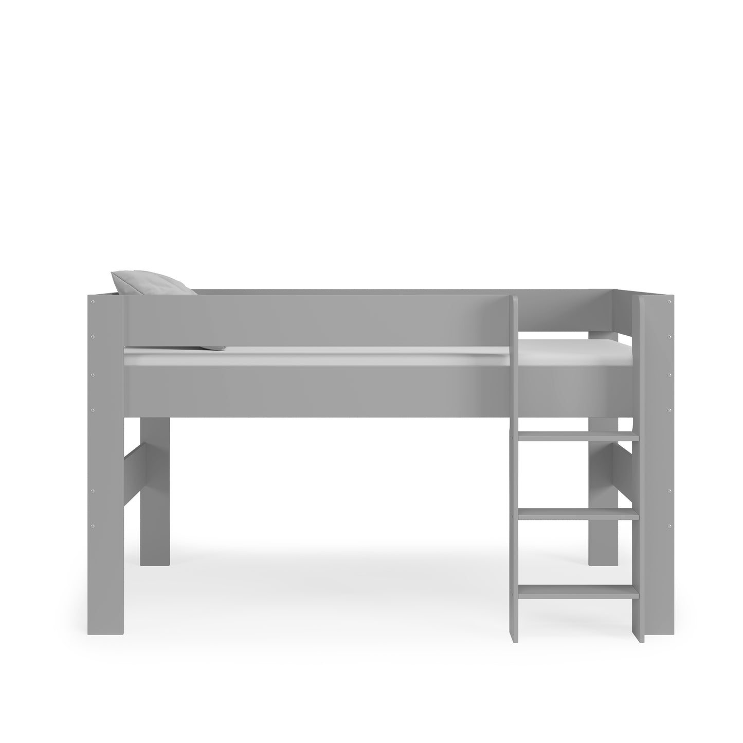 Childrens Mid Sleeper - Grey & White