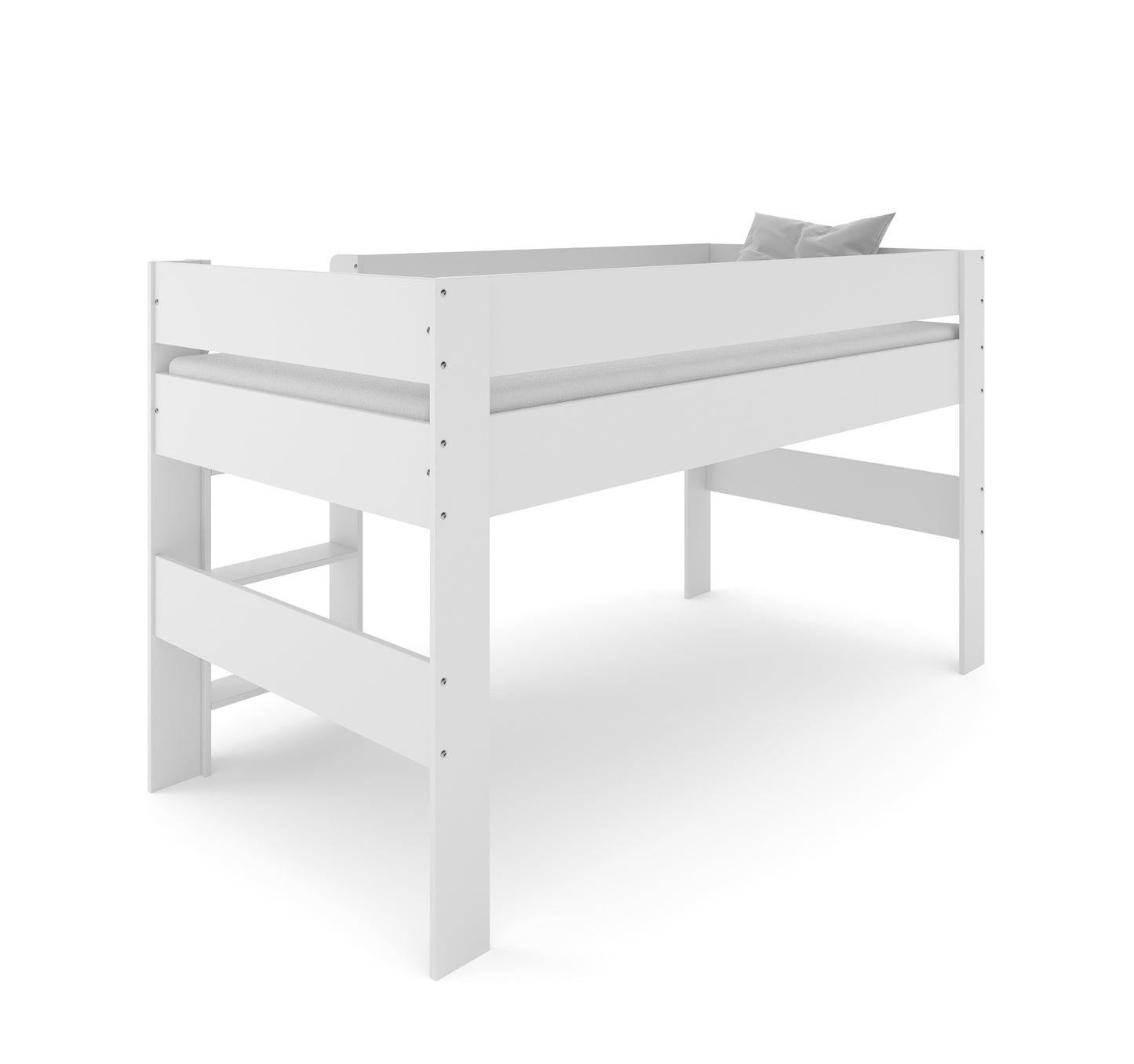 Childrens Mid Sleeper - Grey & White