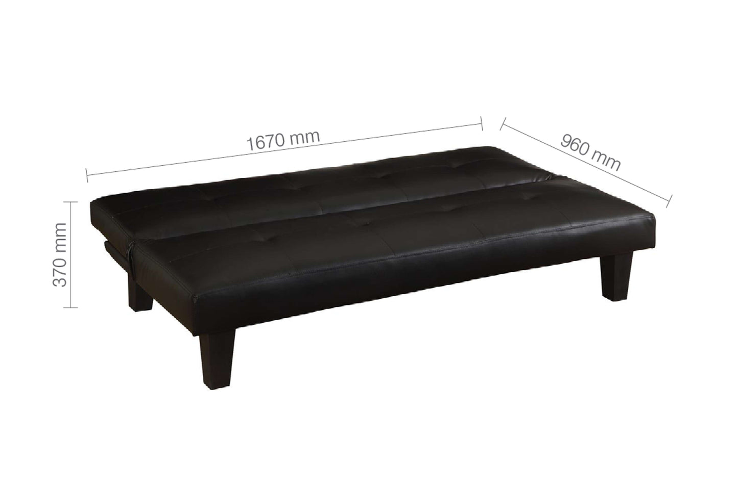 FRANKLIN Sofa Bed Black