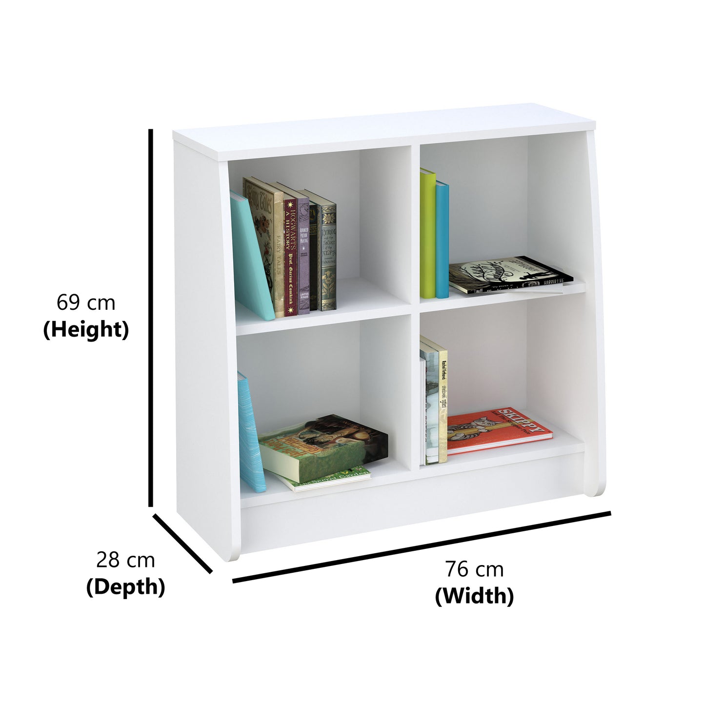 Loft Station Bookcase (White)