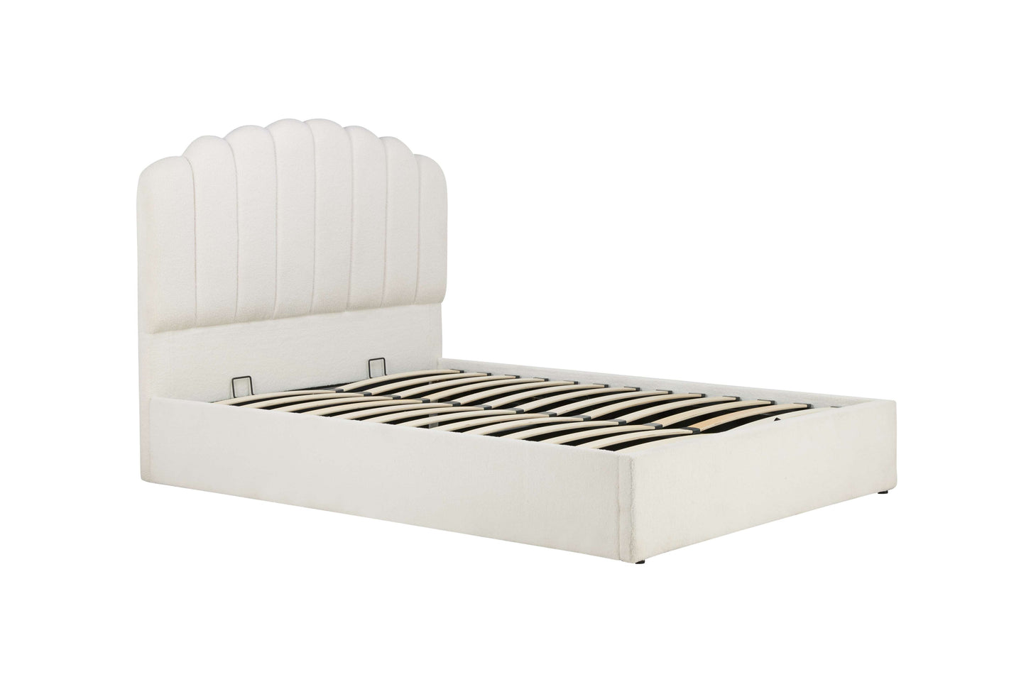 MONACO Ottoman Bed White Fabric