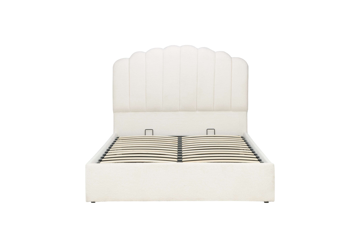 MONACO Ottoman Bed White Fabric