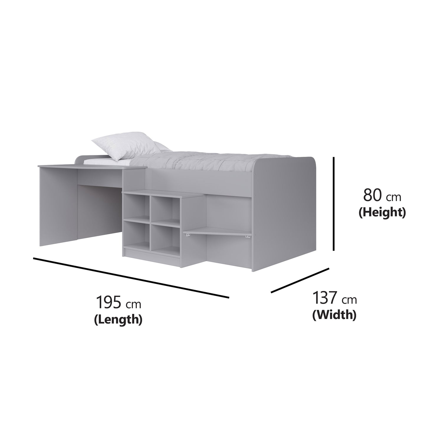 Pilot Cabin Bed (Grey)