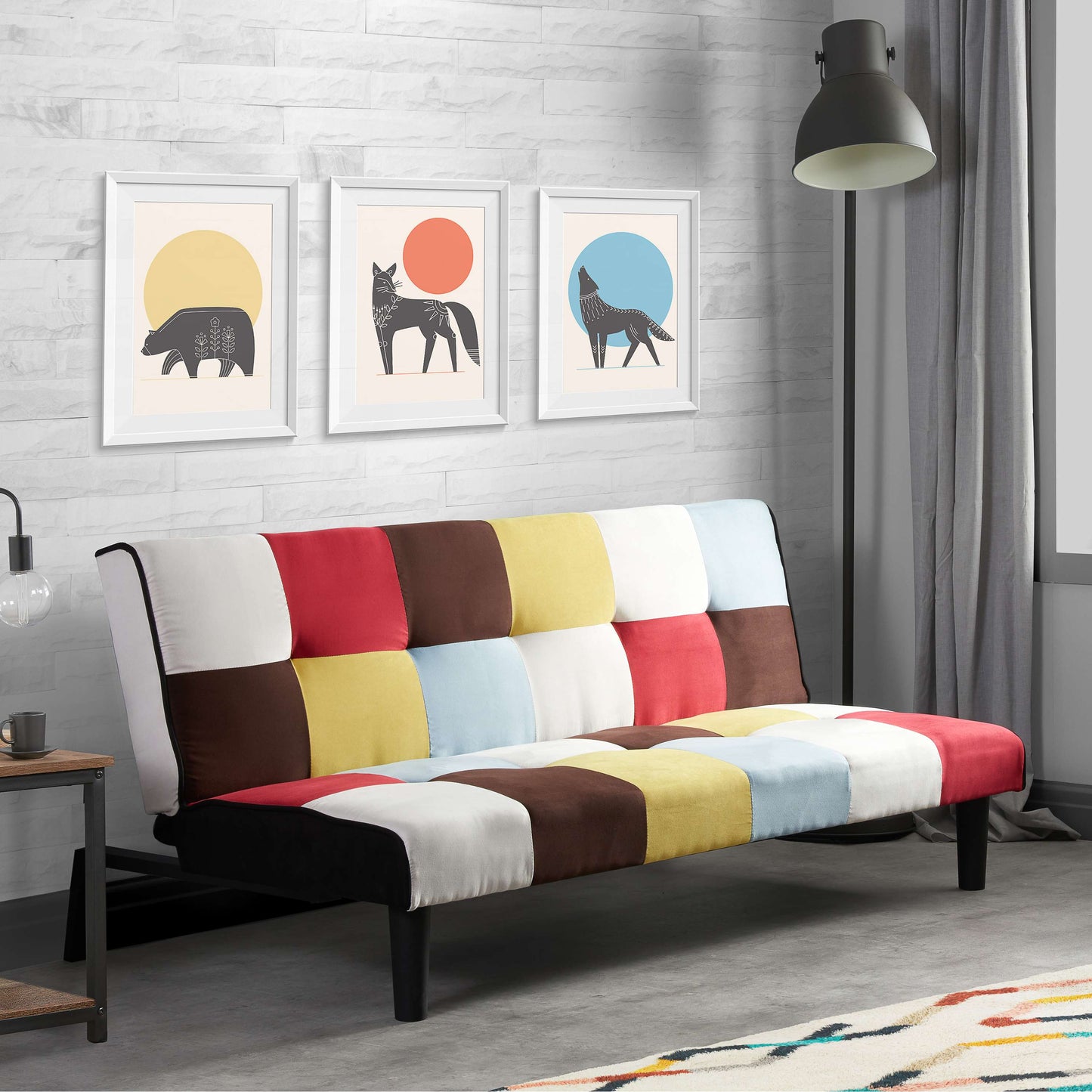 AURORA Sofa Bed - Guest Bed (Pink, Grey, Blue or Rainbow)