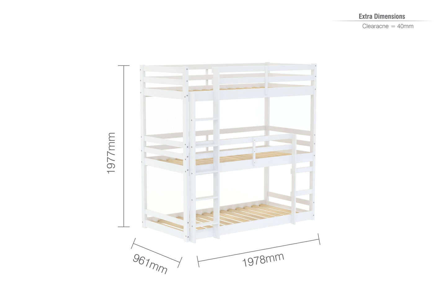 TRESSA TRIPLE BUNK BED - CHILD BEDROOM