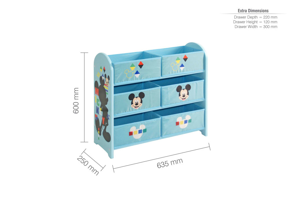 Disney Mickey Mouse Storage Unit - Boys Bedroom