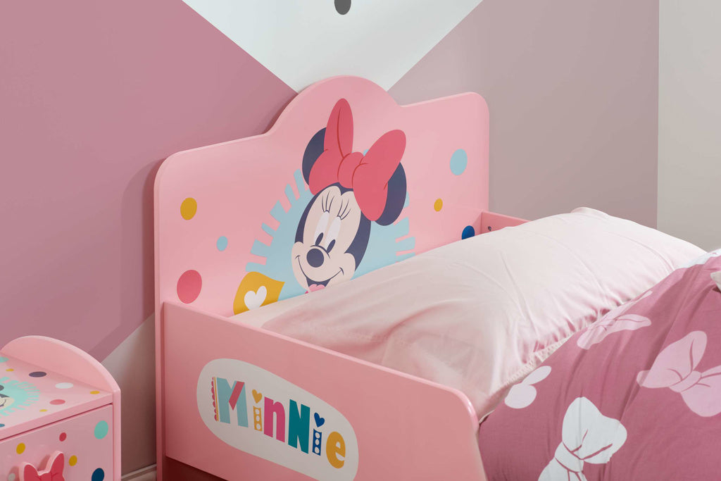 DISNEY MINNIE MOUSE BED - PINK SINGLE BED FOR GIRLS