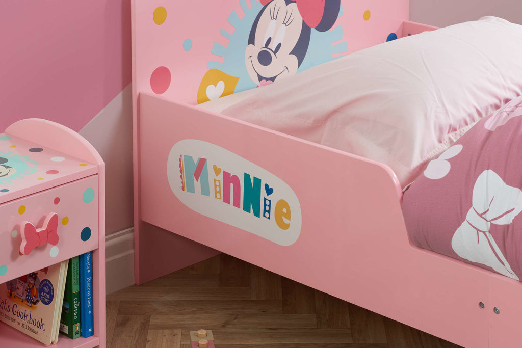 DISNEY MINNIE MOUSE BED - PINK SINGLE BED FOR GIRLS