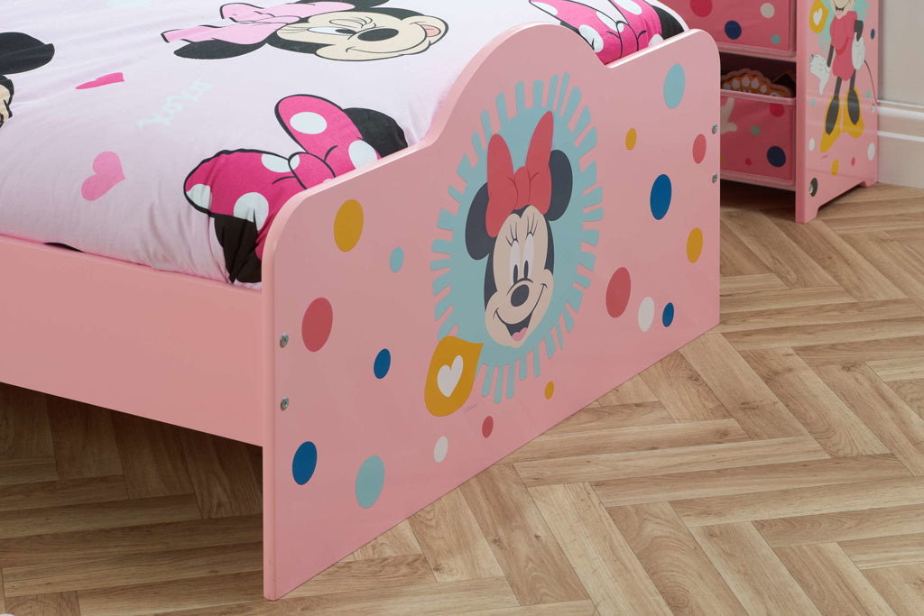 DISNEY MINNIE MOUSE BED - PINK SINGLE BED FOR GIRLS