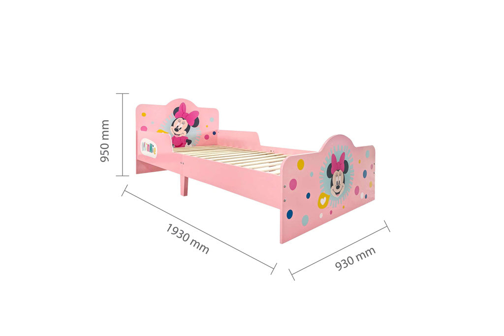 DISNEY MINNIE MOUSE BED - PINK SINGLE BED FOR GIRLS