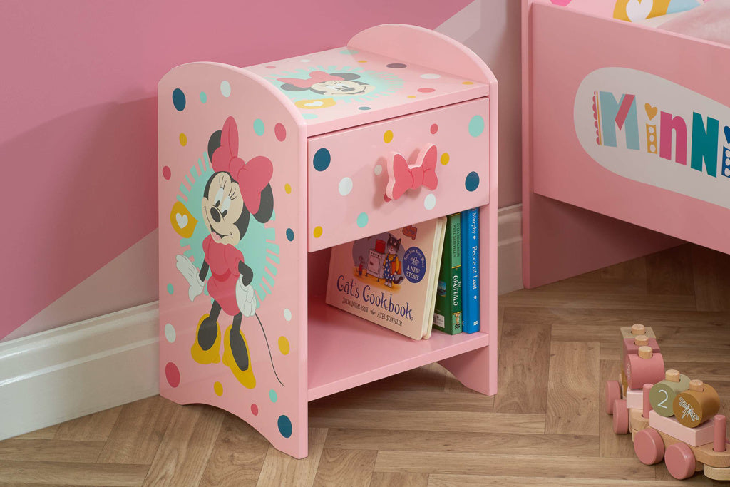 DISNEY MINNIE MOUSE BEDSIDE TABLE