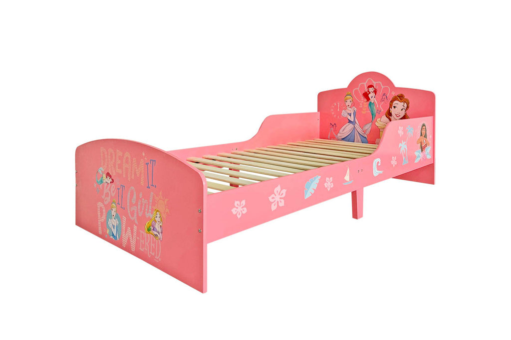 DISNEY THEMED PRINCESS BED - PINK SINGLE BED FOR GIRLS